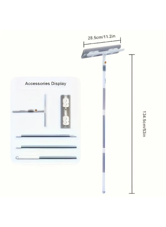 2 In 1 Glass Cleaner Stainless Steel Plastic Multi Functional Window Cleaning Tool - Image 4